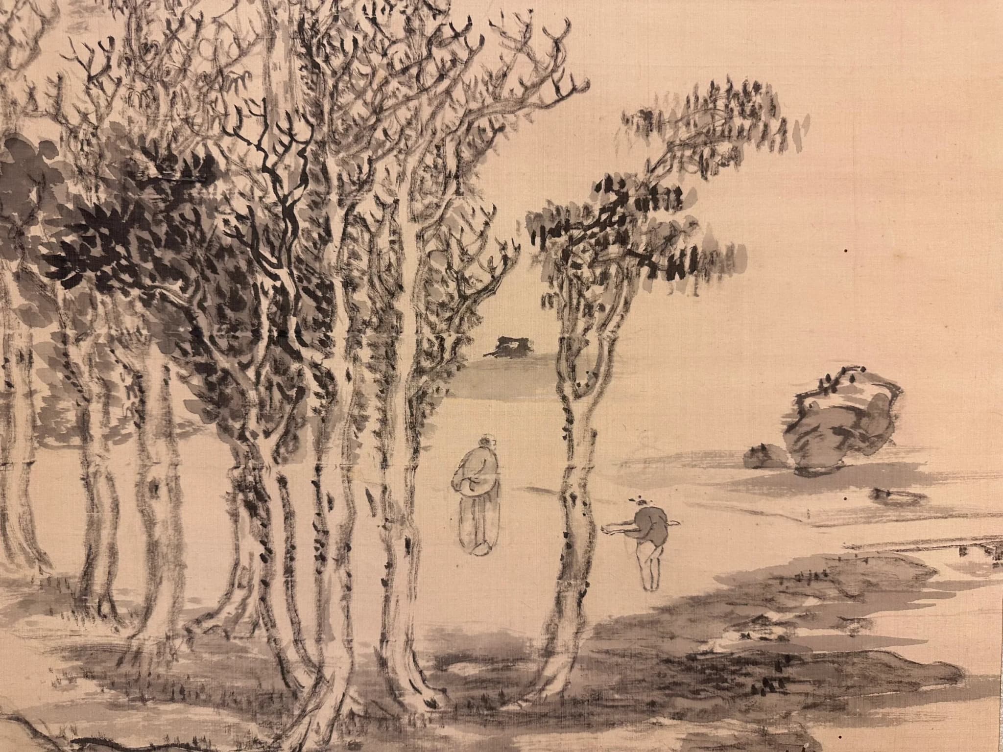 Hoashi Kyōu — A Lone Sail on the Yangtze River, Edo Period