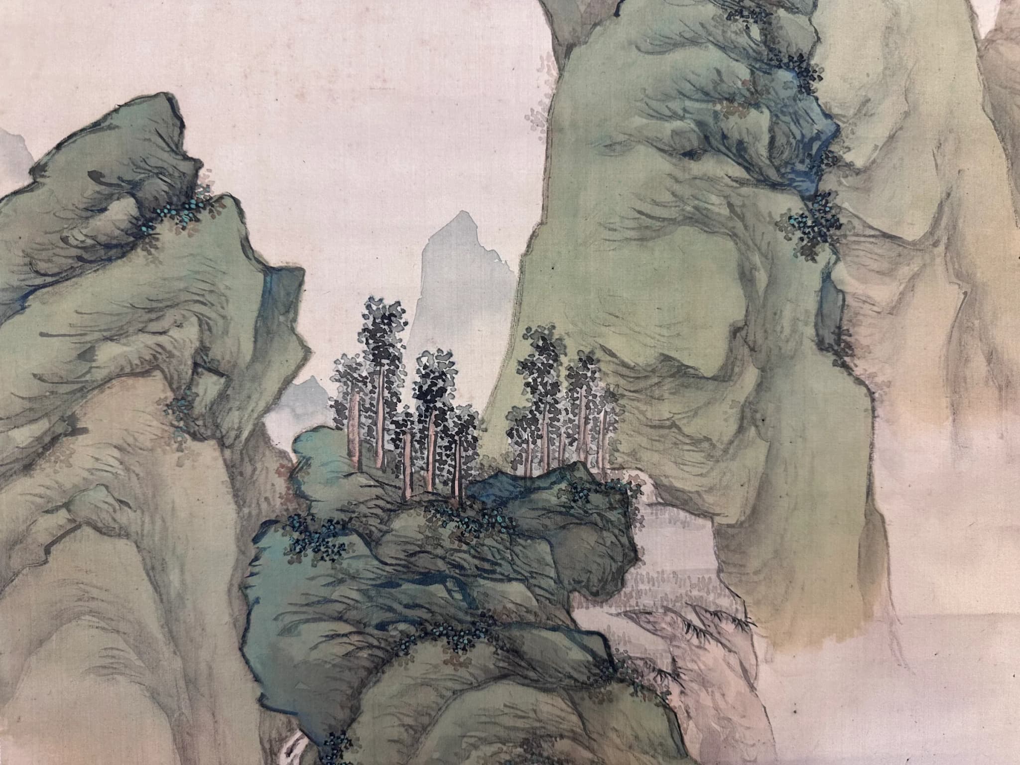 Kanō Uhō — Secluded Dwelling by an Autumn Stream, Meiji Period