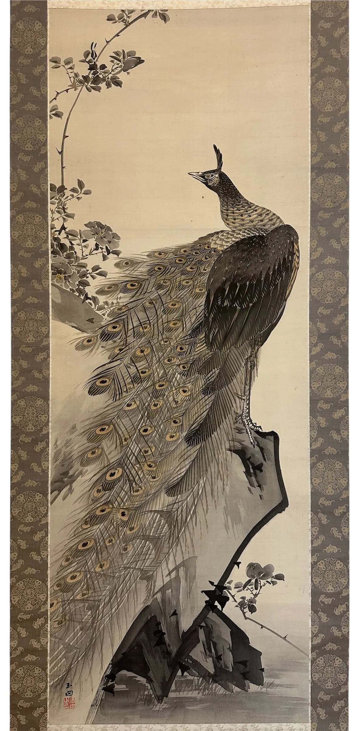 Murase Gyokuden — Peacock, Taishō