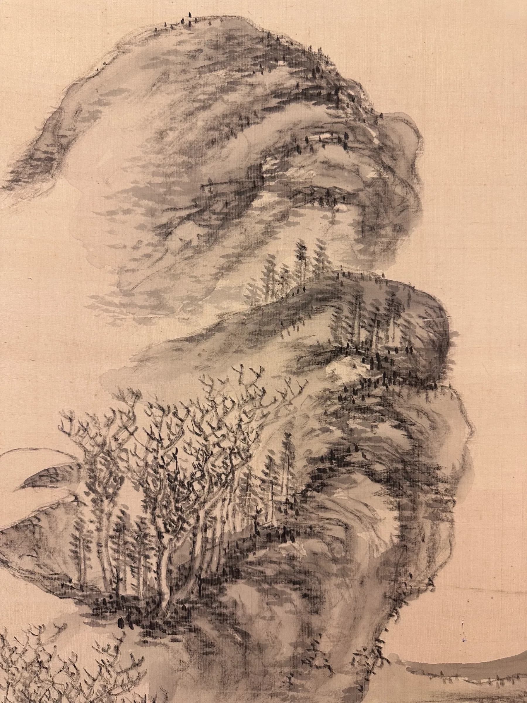 Hoashi Kyōu — A Lone Sail on the Yangtze River, Edo Period