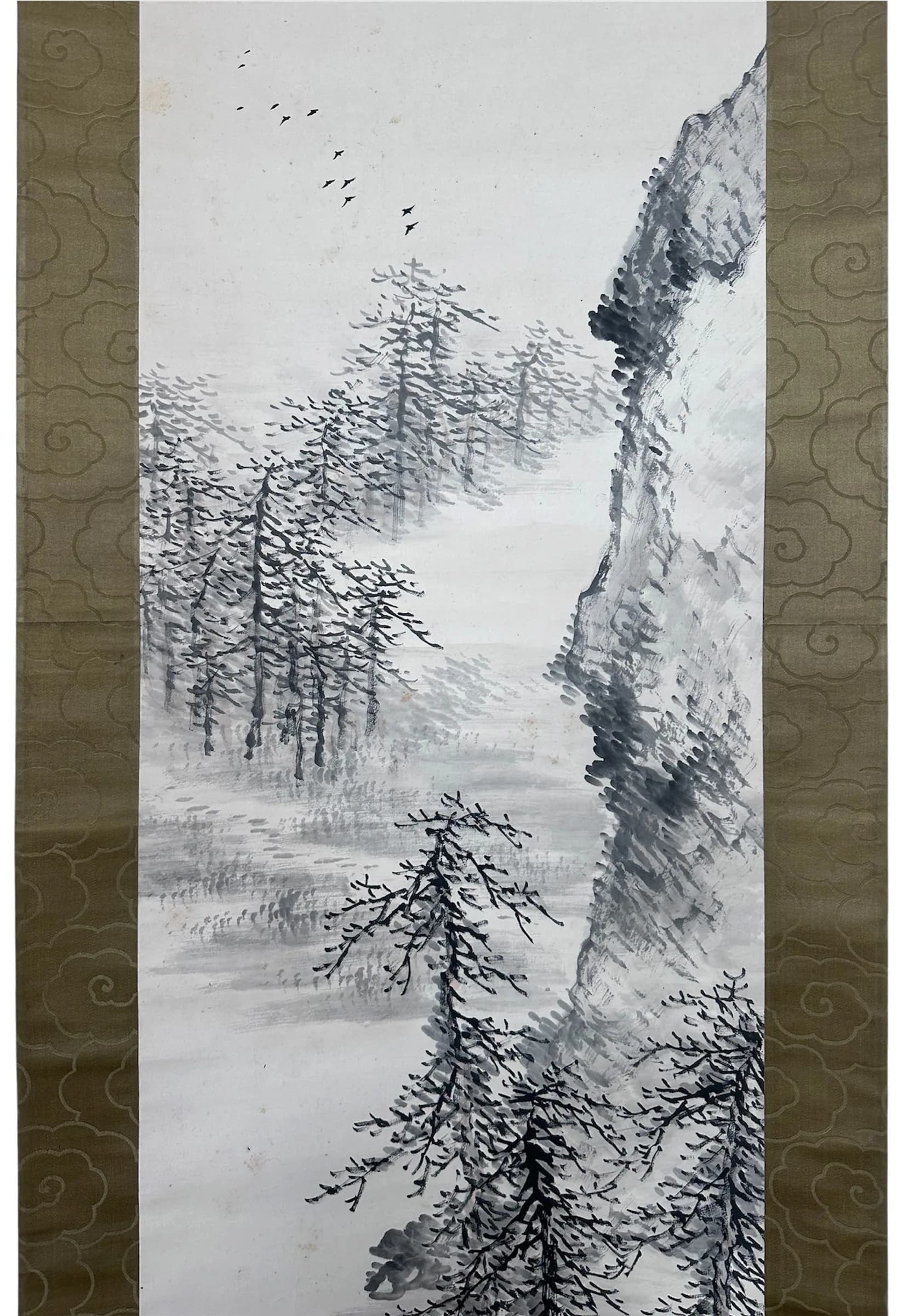 Ikeda Keisen — Woodcutter Returning from a Cold Mountain, Taishō Period
