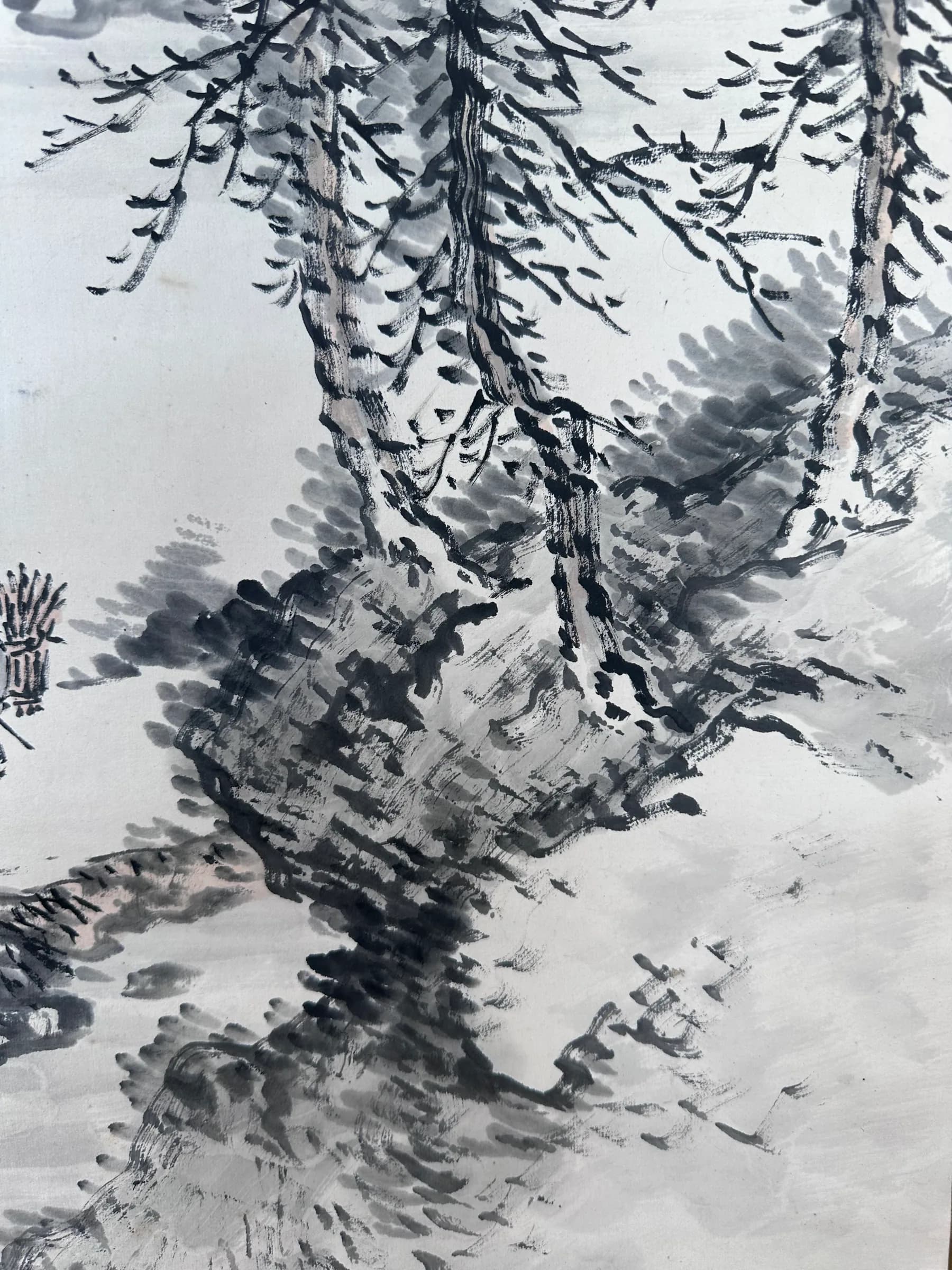 Ikeda Keisen — Woodcutter Returning from a Cold Mountain, Taishō Period