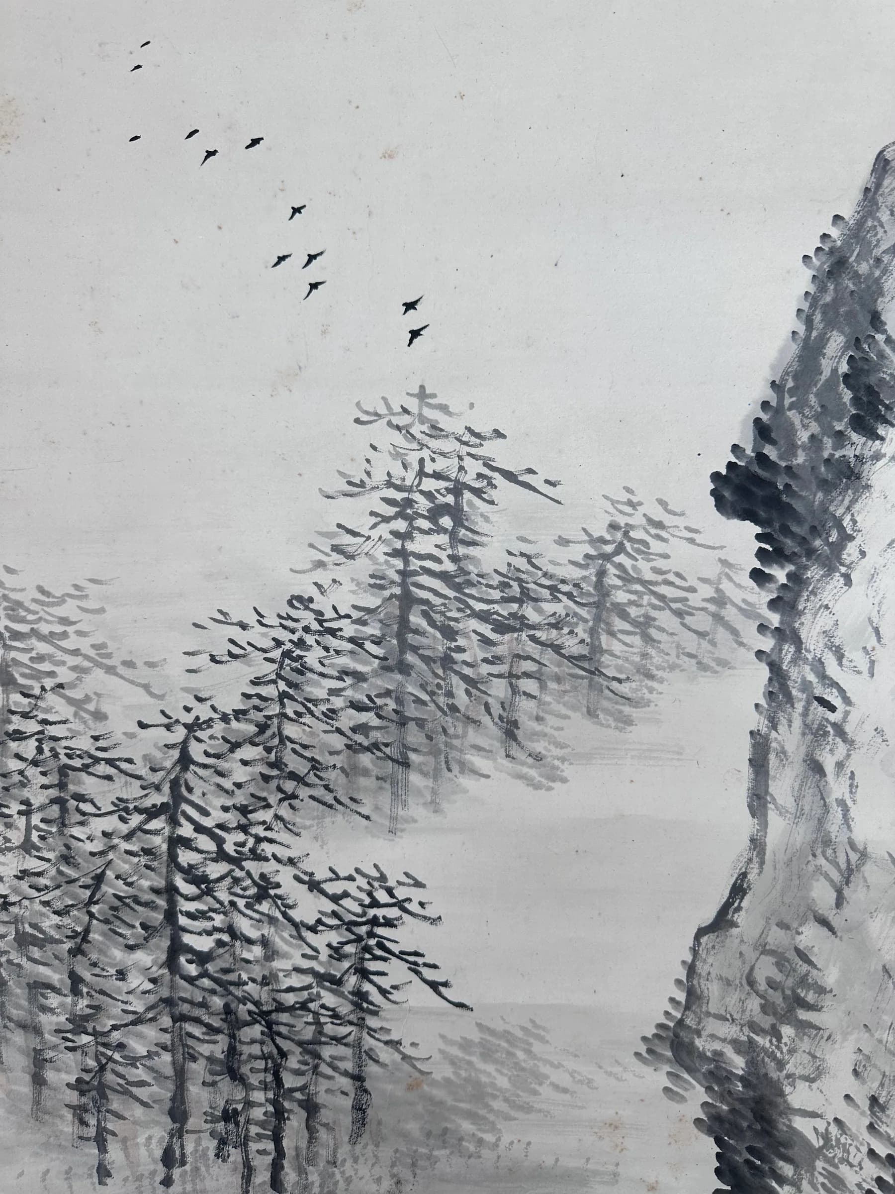 Ikeda Keisen — Woodcutter Returning from a Cold Mountain, Taishō Period