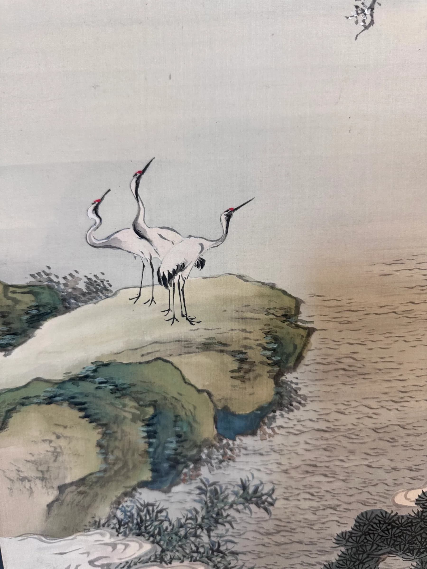 Kurobe Nenge — Blue-Green Landscape of Hōrai in Auspicious Mist, Taishō Period