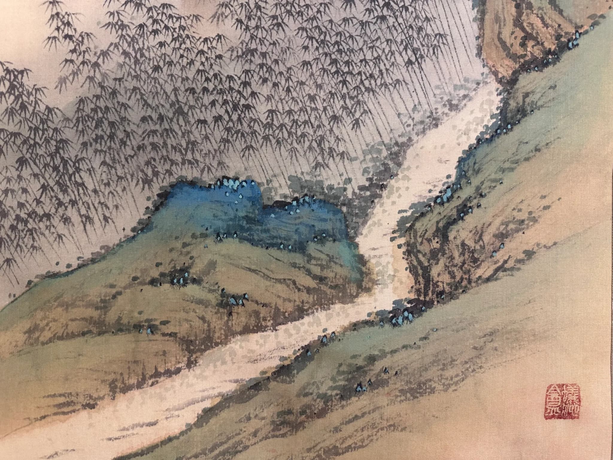Mizuta Chikuho — Autumn Mountains Under Clear Evening Skies, Shōwa Period