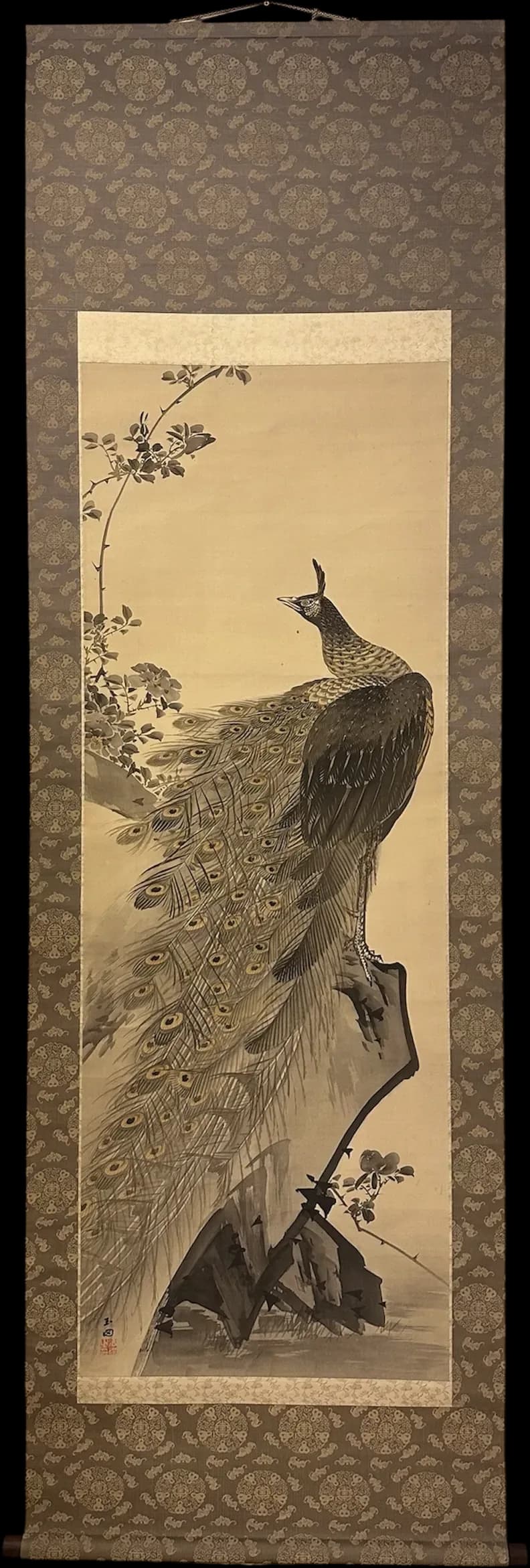 Murase Gyokuden — Peacock, Taishō Period