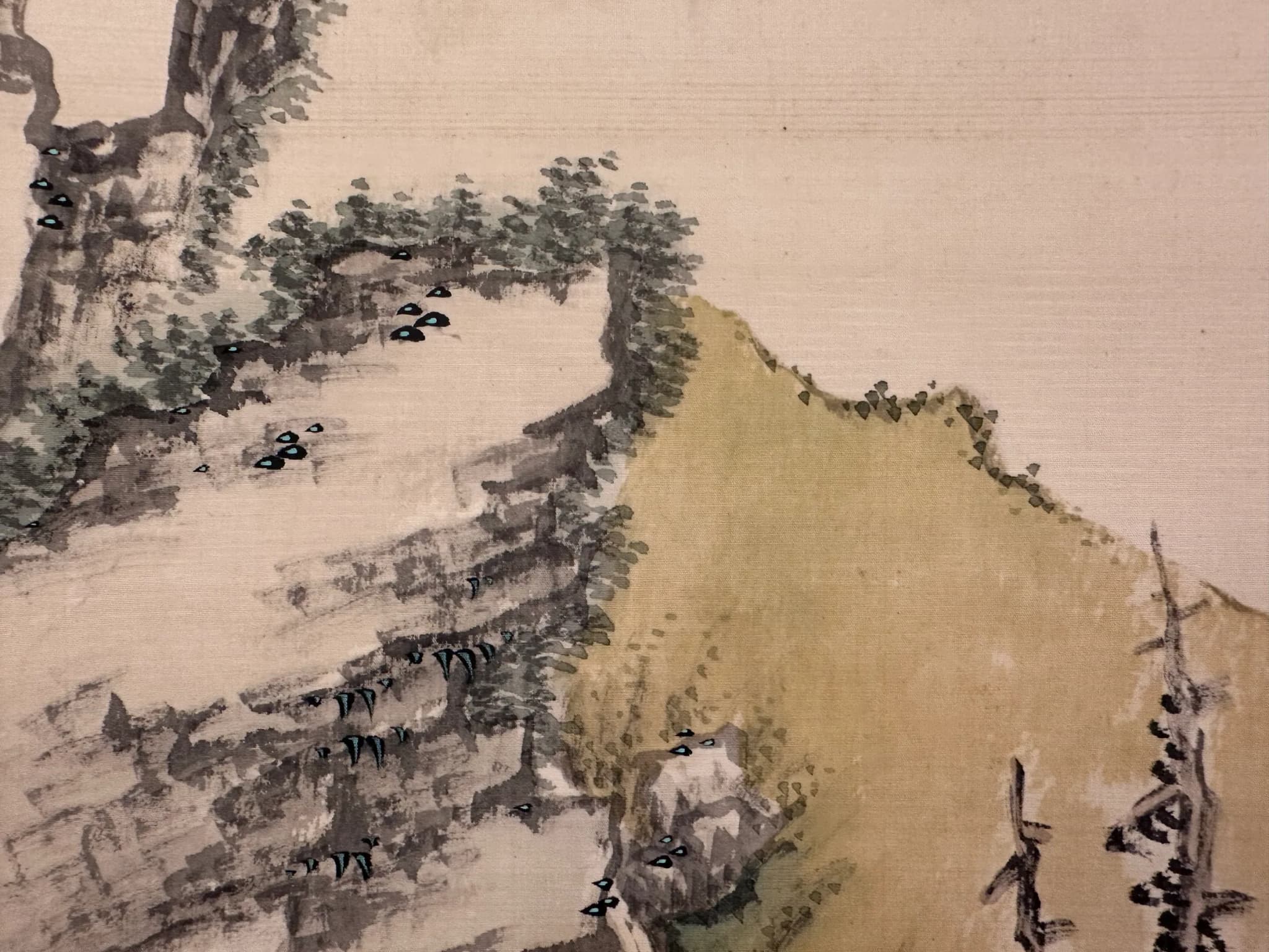Tanaka Hakuin — Noble Scholar Contemplating the Waterfall, Taishō Period