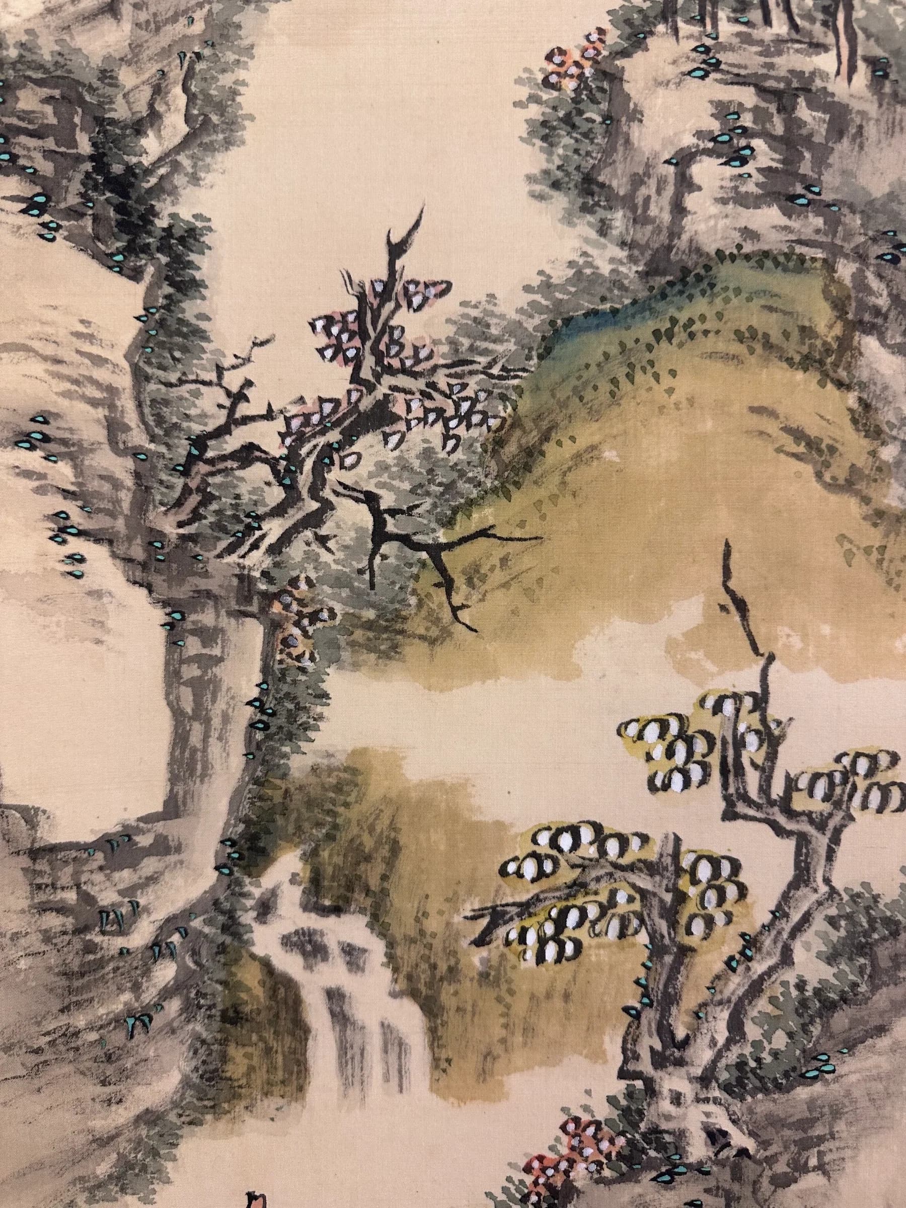Tanaka Hakuin — Noble Scholar Contemplating the Waterfall, Taishō Period