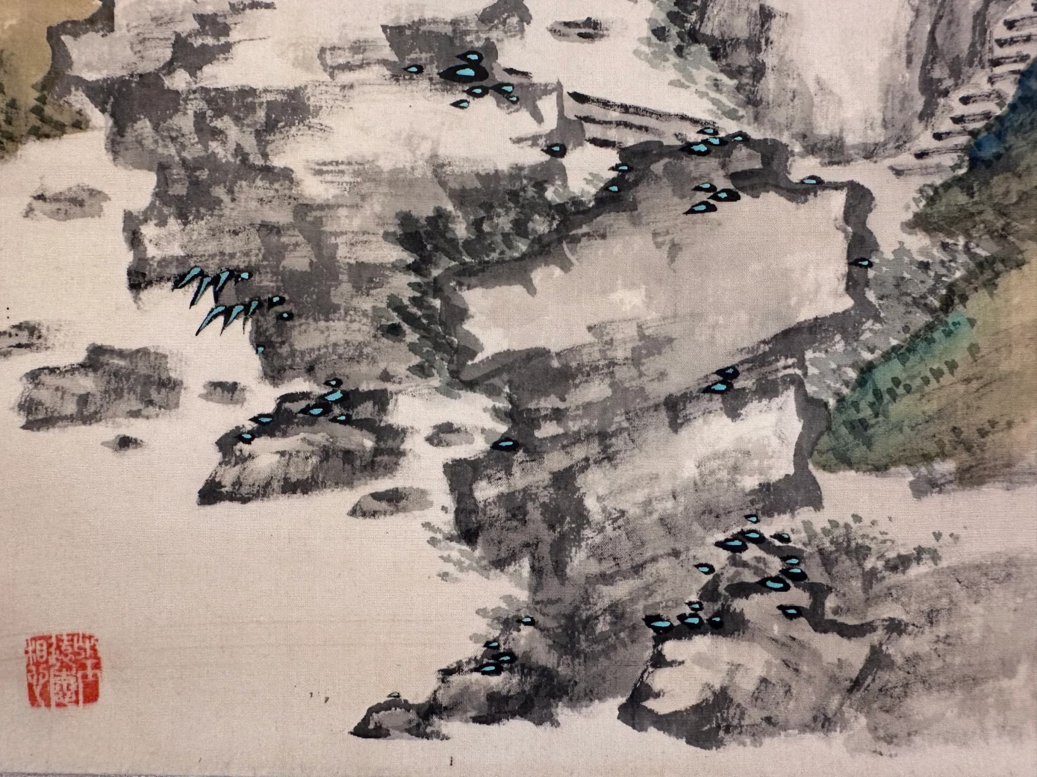 Tanaka Hakuin — Noble Scholar Contemplating the Waterfall, Taishō Period