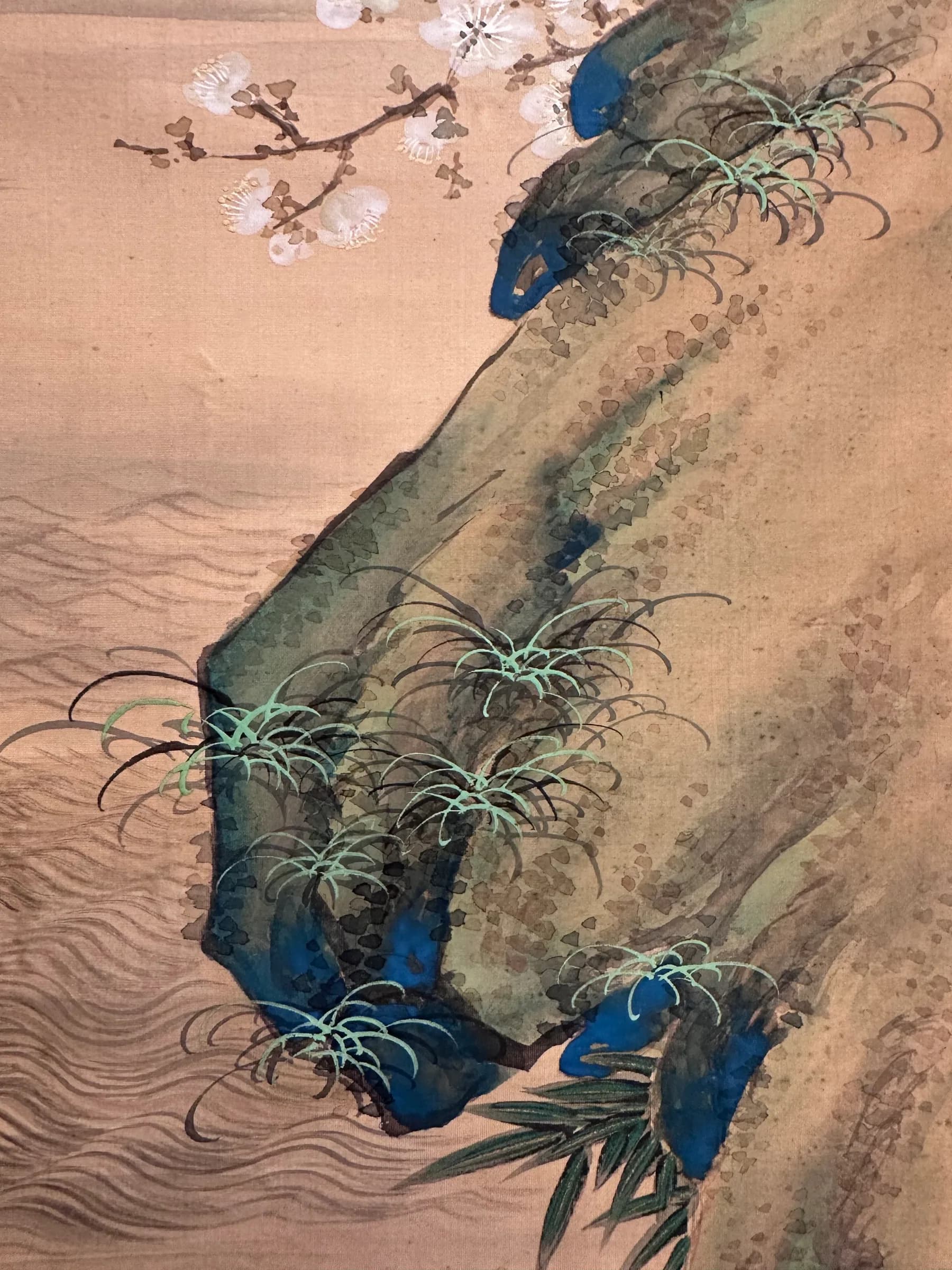 Watanabe Kaiko — Cranes with Rising Sun, Taishō Period