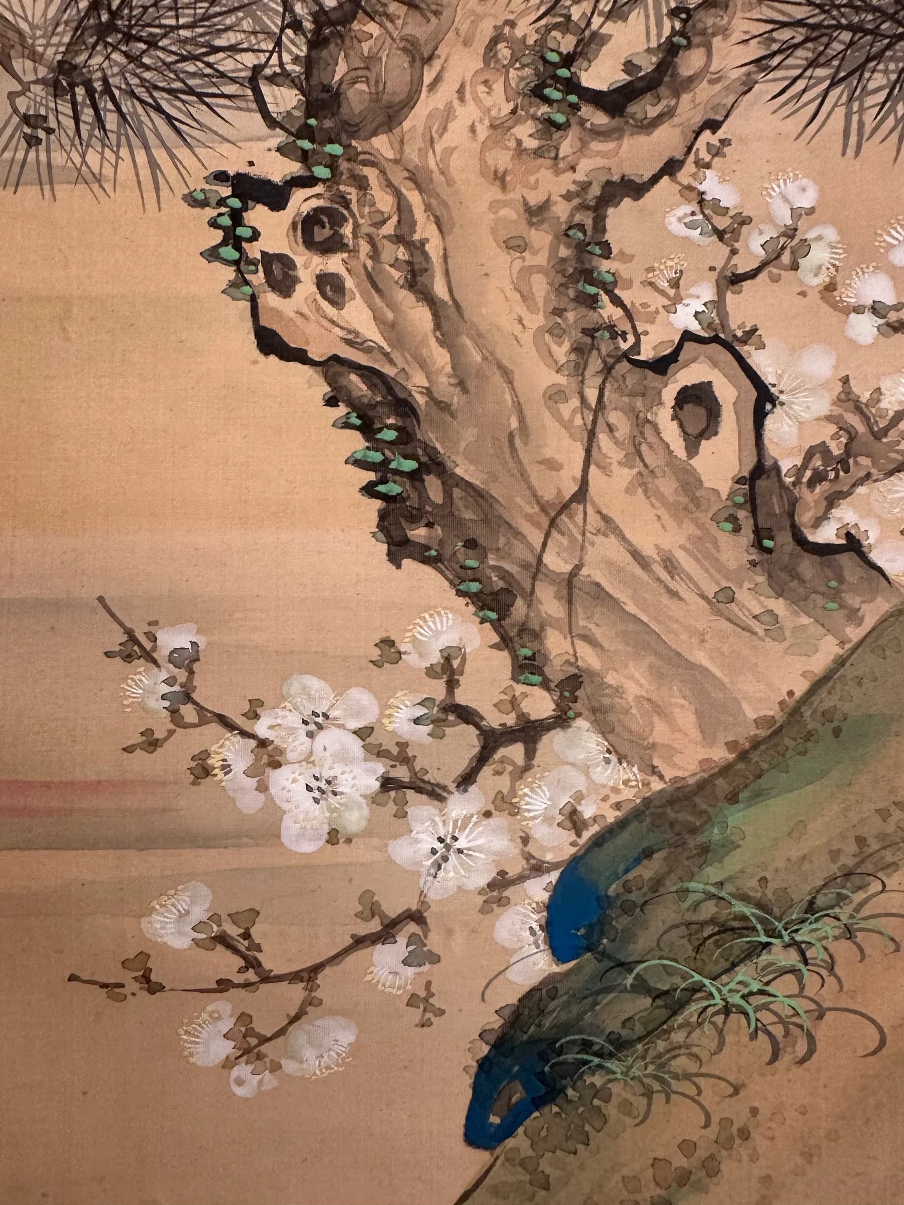 Watanabe Kaiko — Cranes with Rising Sun, Taishō Period