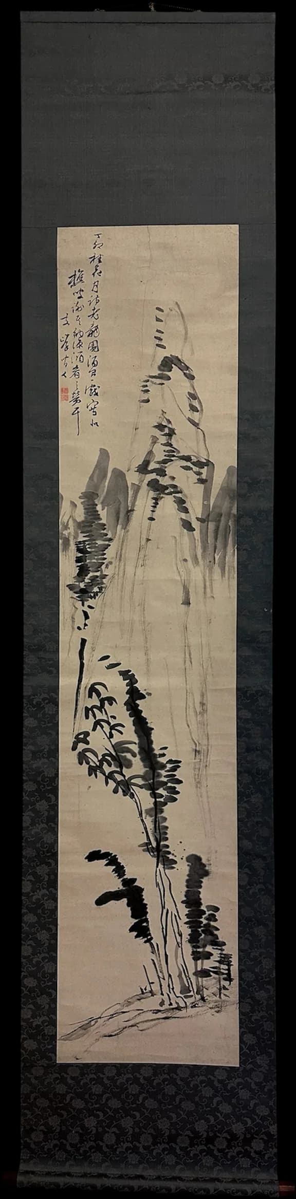 Rai Shihō — Ink Wash Landscape, Edo Period